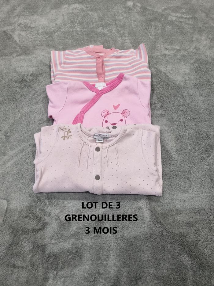 LOT DE 3 GRENOUILLERES