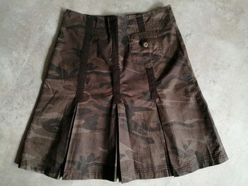 Jupe marron camouflage Taille 38 Cache-Cache Neuve