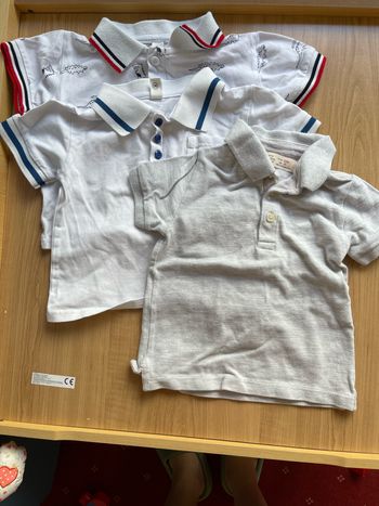 Lot de 3 polos garçon en 90cm et 92cm