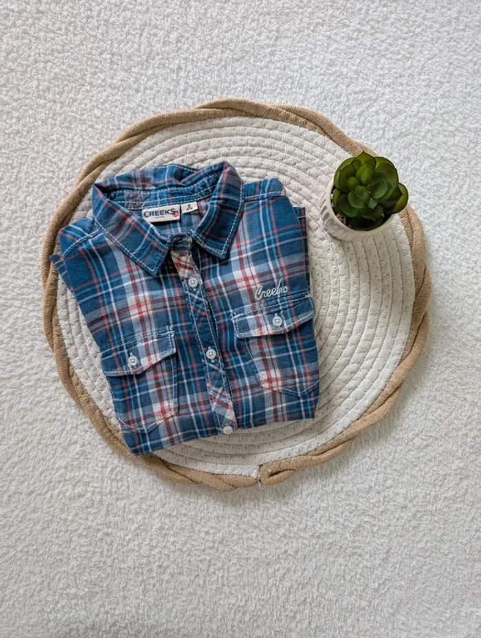 👕 Chemise à carreaux Creeks – 8 ans