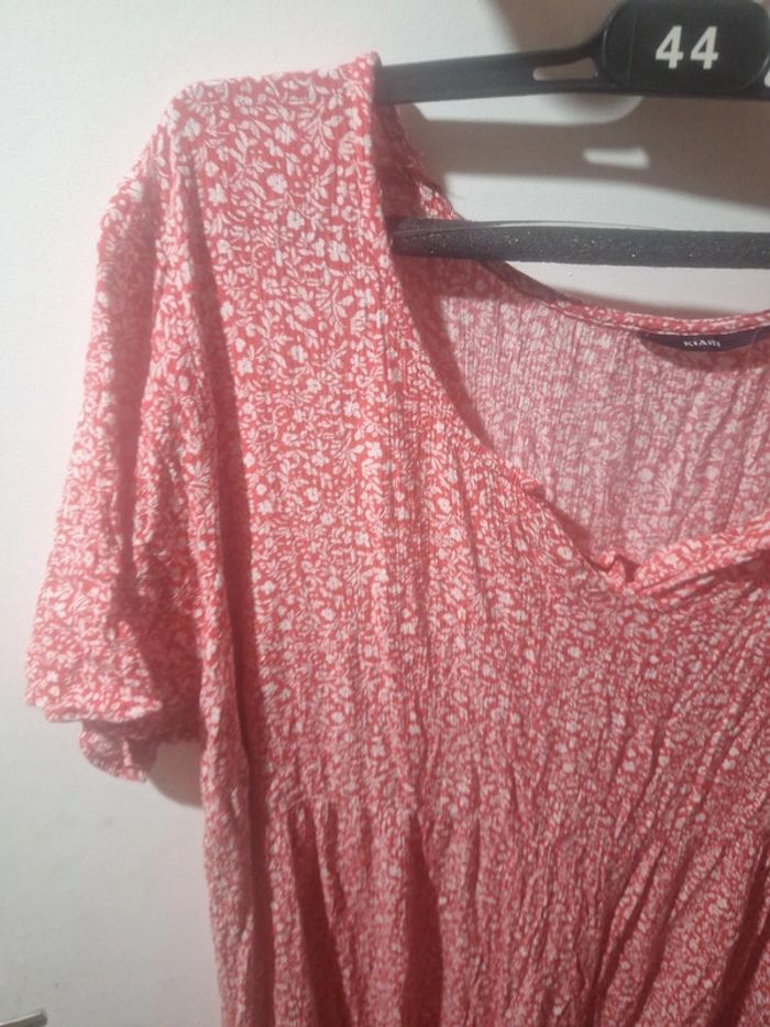 #Robe rouge fleuri - photo numéro 2