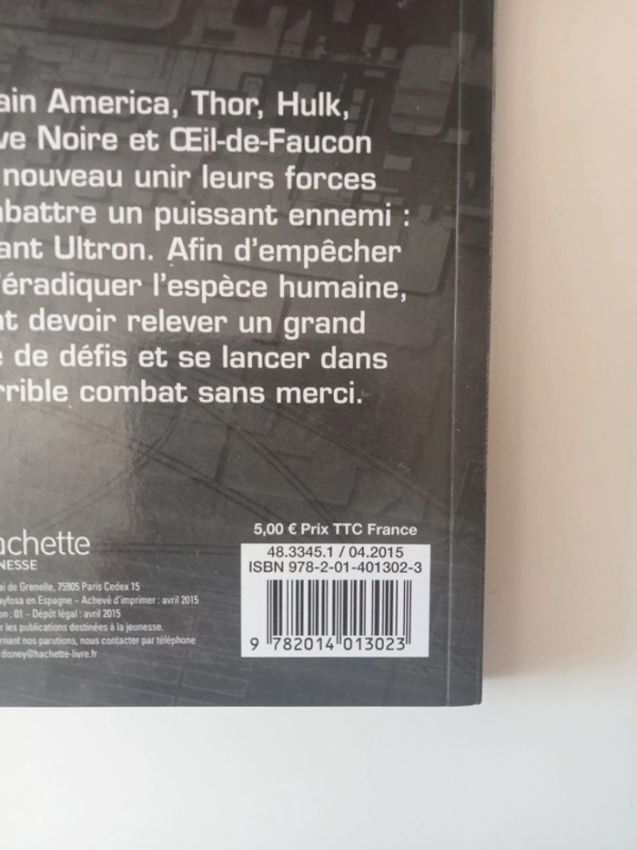 livre avengers l'ère d'ultron le roman du film - photo numéro 3