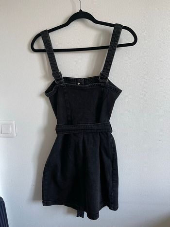 Robe courte en jean noir vintage