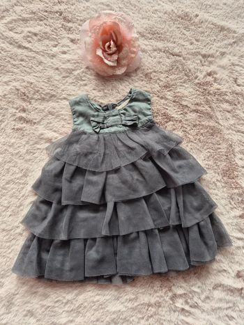 Robe tulle grise kimbaloo 1 mois
