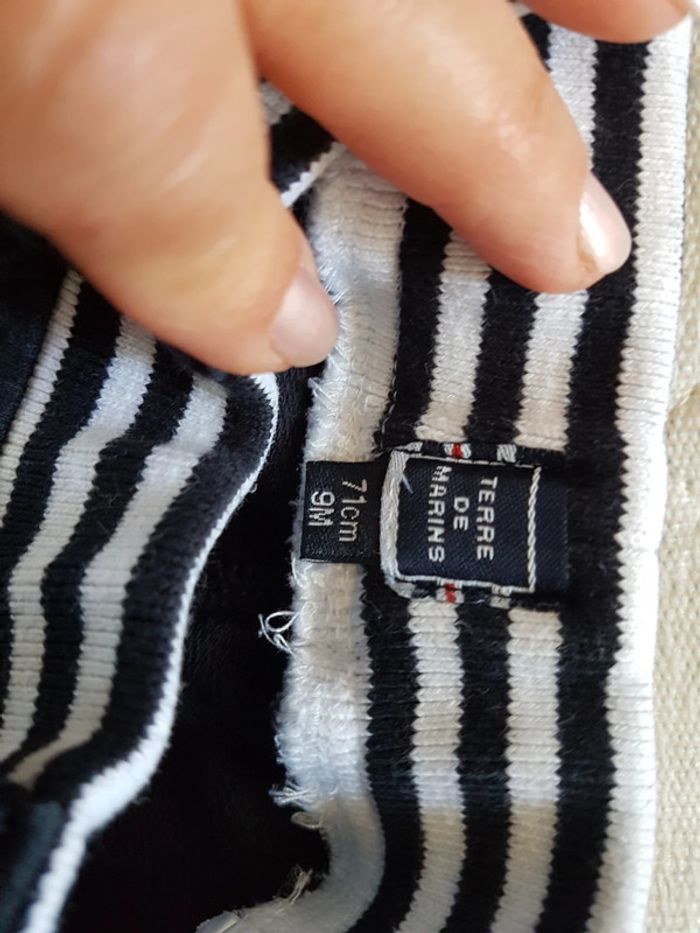 Ensemble t shirt short 9 mois Terre de marins - photo numéro 3
