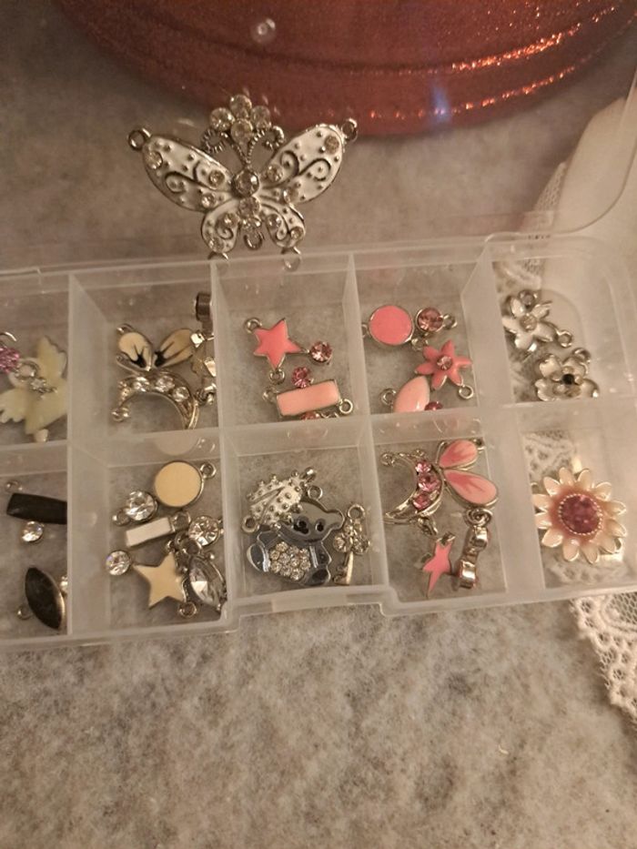 Lot de petites breloques acier inoxydable - photo numéro 7