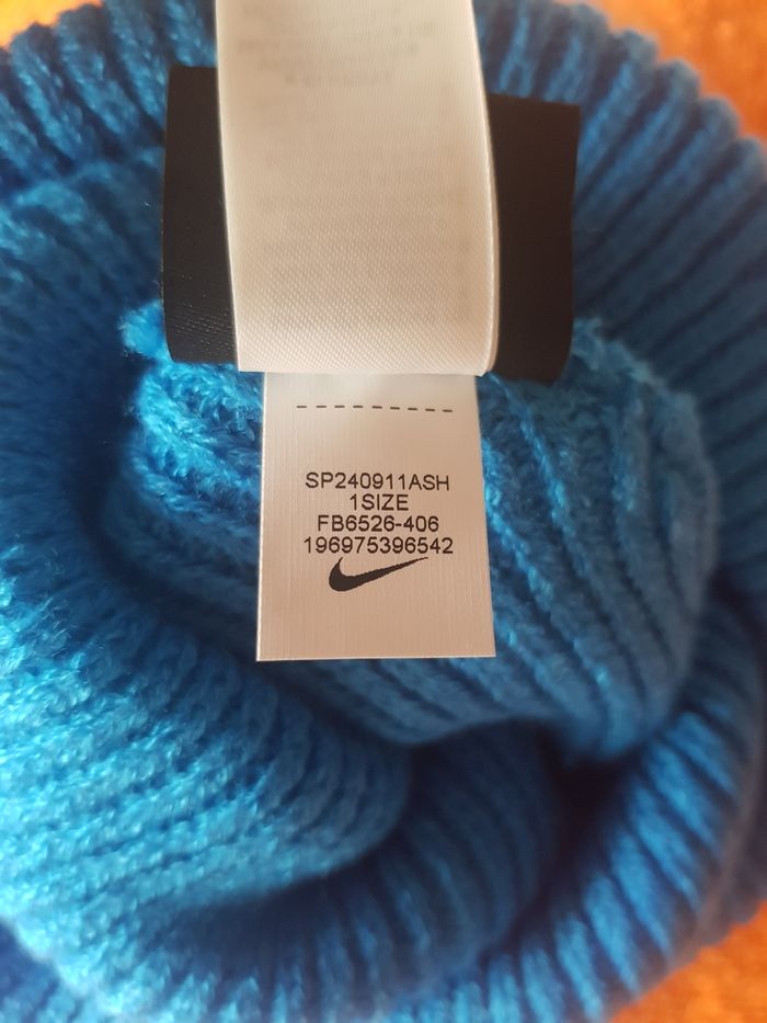 Magnifique bonnet mixte adulte  bleu nike - photo numéro 7