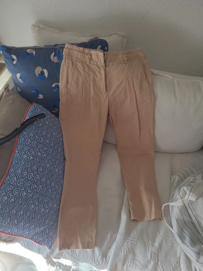 Pantalon chino beige 38