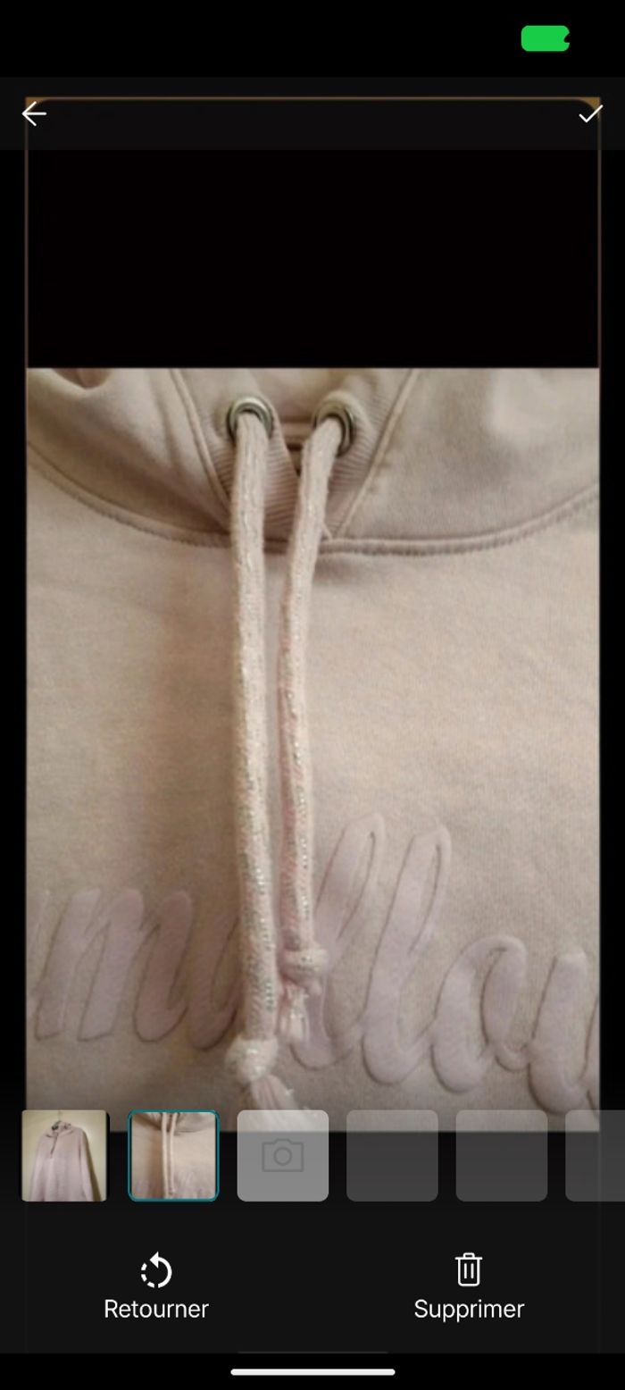 Sweat Kiabi rose pastel. Taille L - photo numéro 2