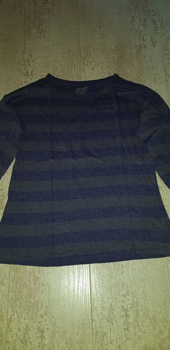 Tee shirt manches longues rayé
