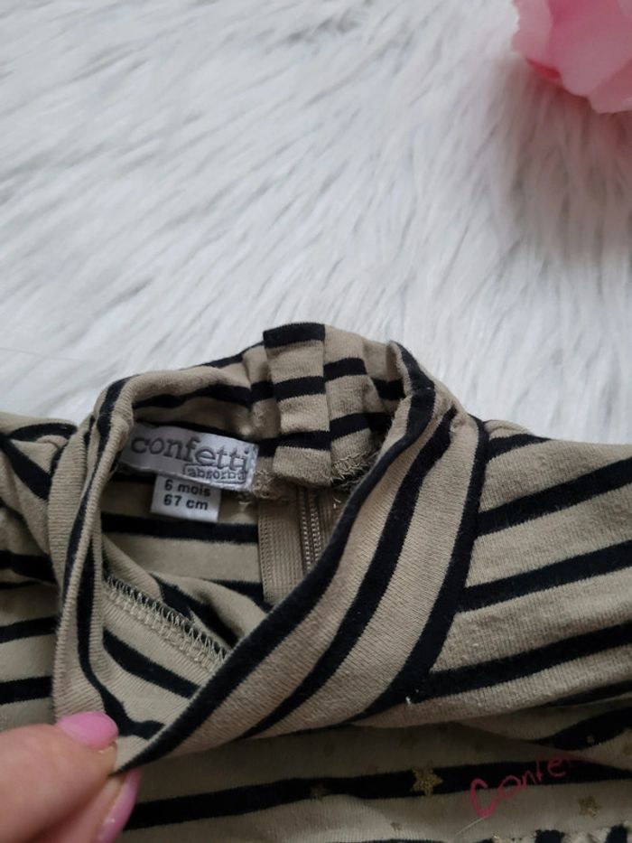 Tunique rayé 6mois confetti - photo numéro 4