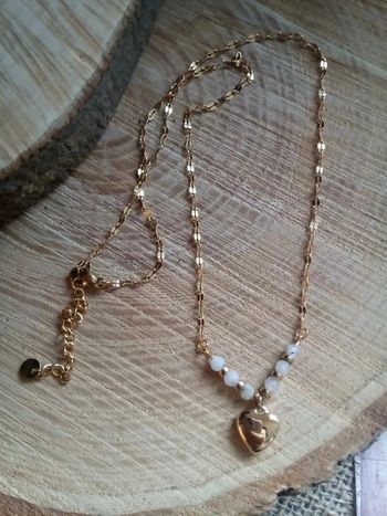Collier coeur labradorite 🤍.