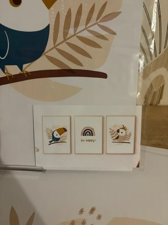 Affiches “Be Happy” pour chambre enfant - photo numéro 2