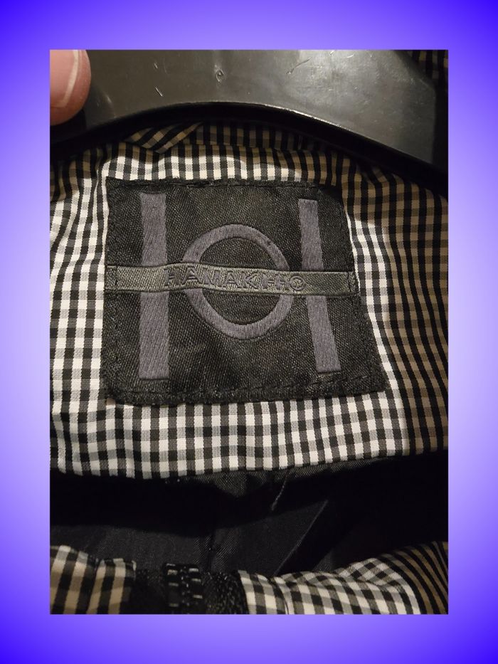 Blouson Bomber Hamaki-Ho – Motif Pied-de-Poule Micro – Noir et Blanc – Taille 40 L – Très Bon État - photo numéro 4