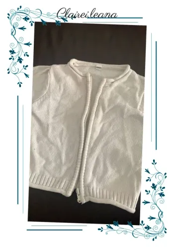 🛑gilet zipper blanc 🛑
