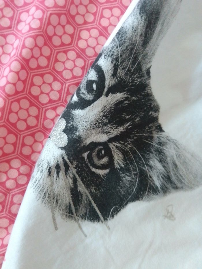 Tee-shirt manches longues chat - photo numéro 3