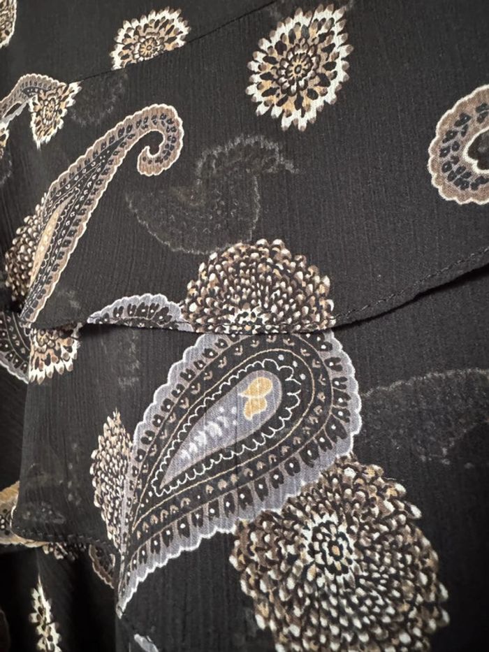 Jupe noire imprimé cachemire Camaieu - photo numéro 4