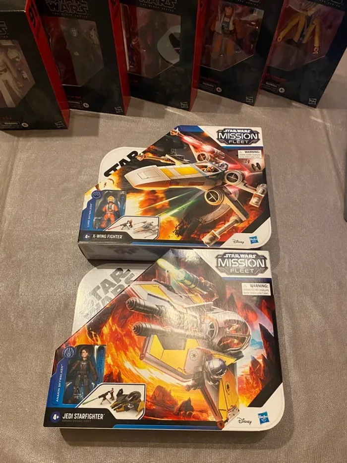 Lot Star Wars Mission Fleet - Luke & Xwing + Anakin & jedi starfighter - Hasbro 2020