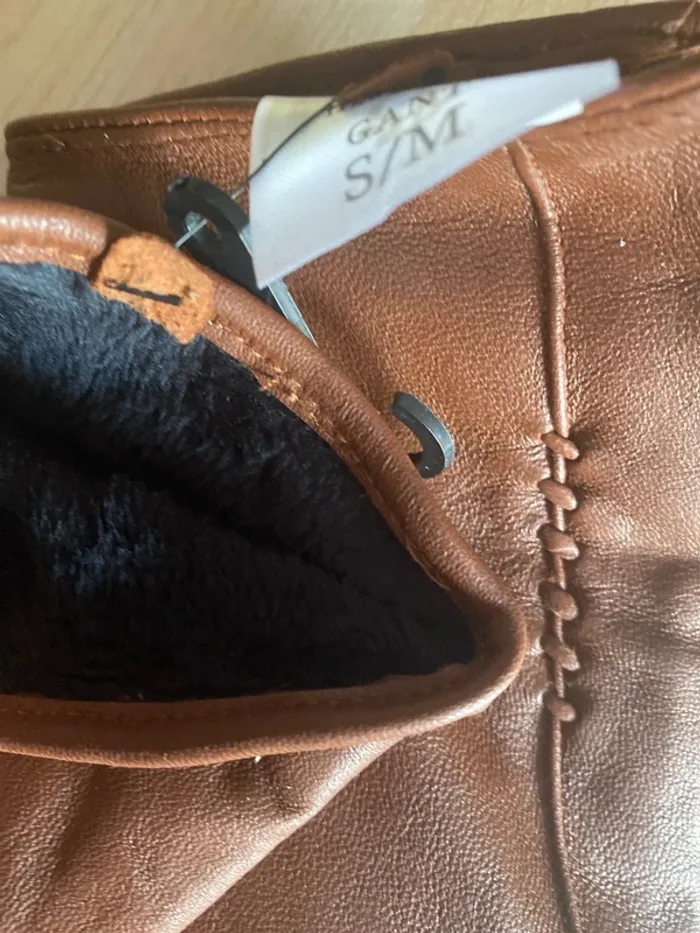Gants femme en cuir Manoukian taille S M neufs - photo numéro 6