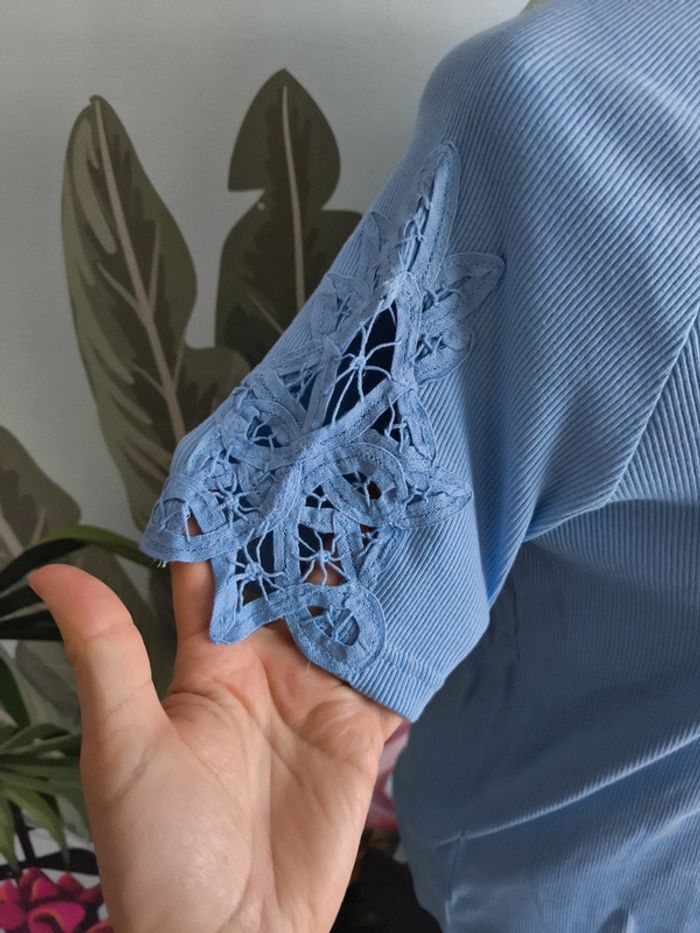 T-shirt Damart 42/44 bleu - photo numéro 4