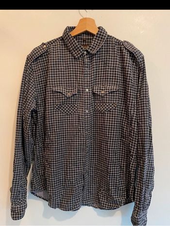 Chemise à carreaux homme Carnet de vol XL