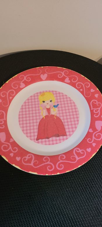 assiette enfant  princesse