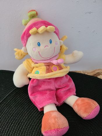 Mots d'enfants doudou lutin fille jaune rose orange