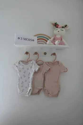 Lot bodies été fille Tex 3 mois