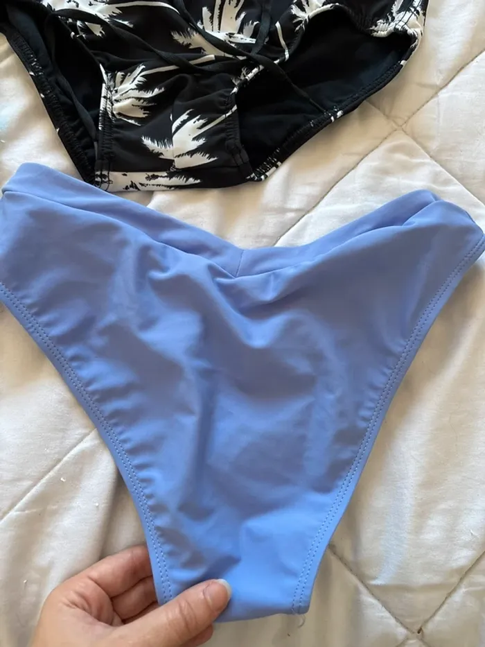 Lot 5 maillots de bain bikini haut bas taille S/36 neuf multicolore motifs - photo numéro 4