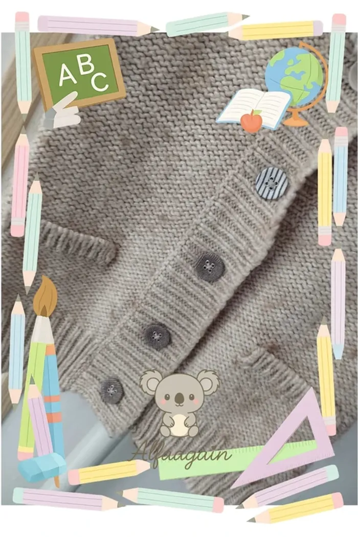 Gilet beige sergent major 8ans - photo numéro 6