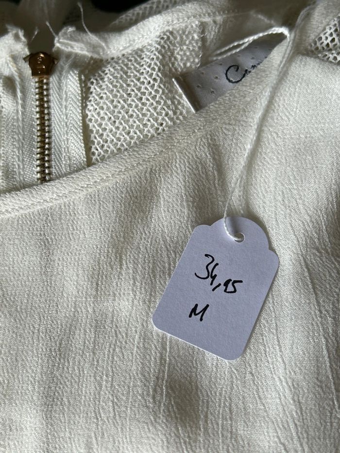 Blouse crème 38 Carminn neuve avec étiquette - photo numéro 7