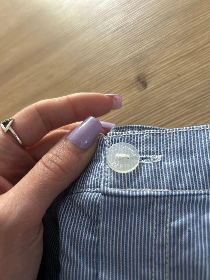 Pantalon en toile à rayures - photo numéro 3