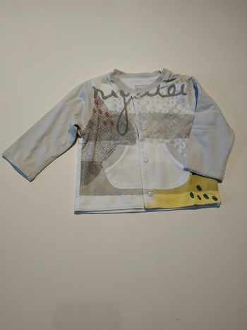 gilet sweat à boutons catimini garcon 6 mois