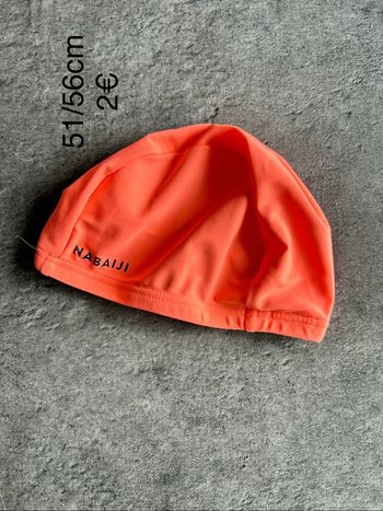 Bonnet de bain orange