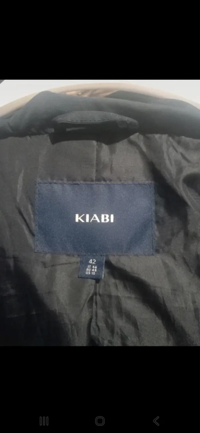 Manteau matelassé bleu marine Kiabi – taille 42 - photo numéro 3