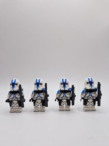 Figurines type lego 4 Clones de la 501ème star wars