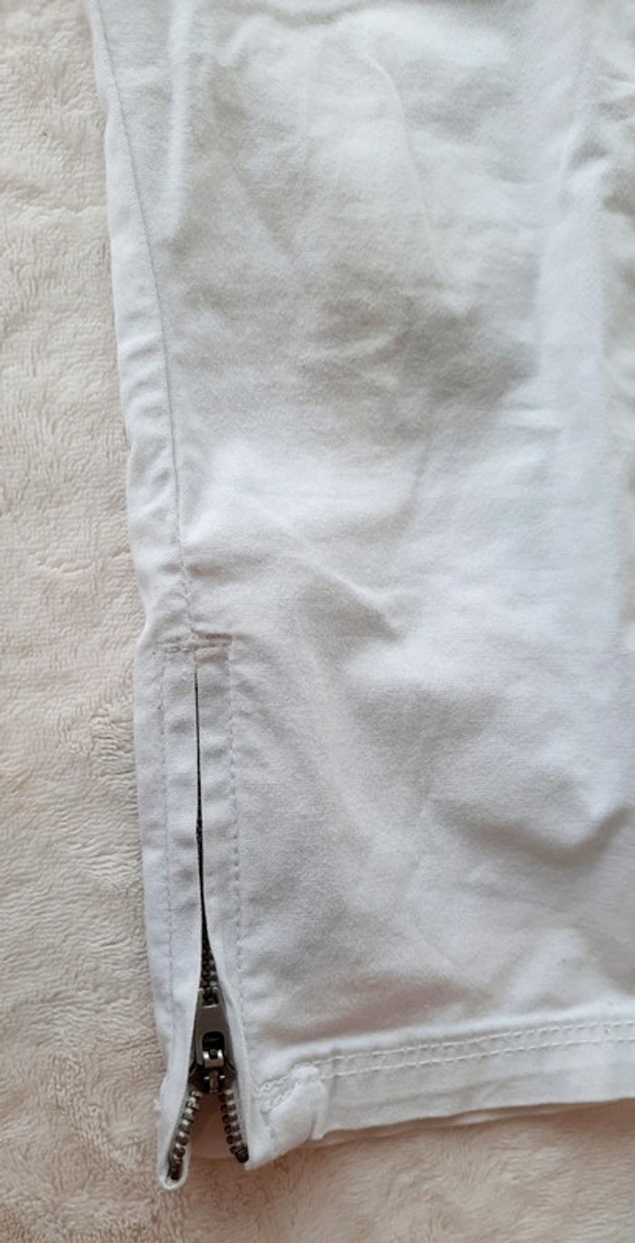 Pantacourt blanc 6 ans - photo numéro 8