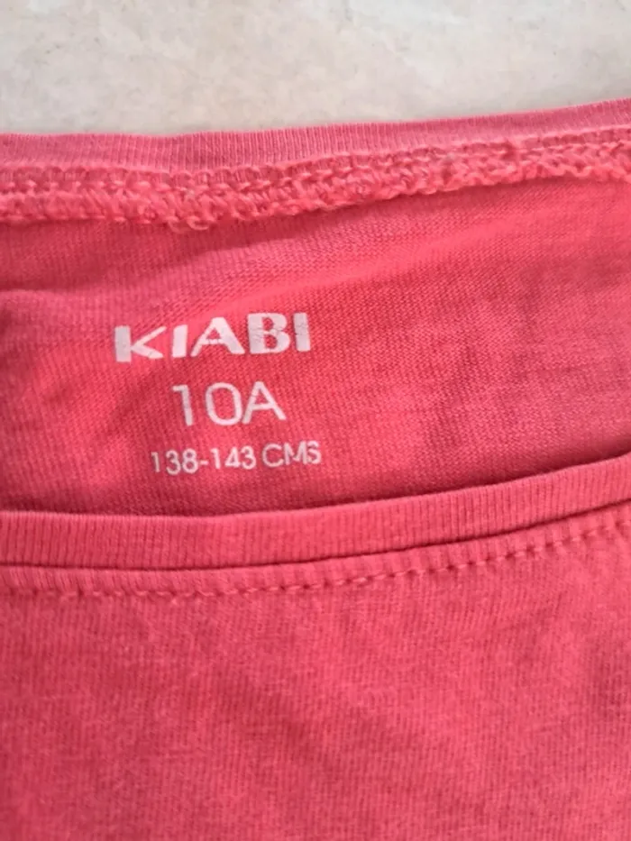 Tee shirt manches longues rose 10 ans 👧 Kiabi - photo numéro 2