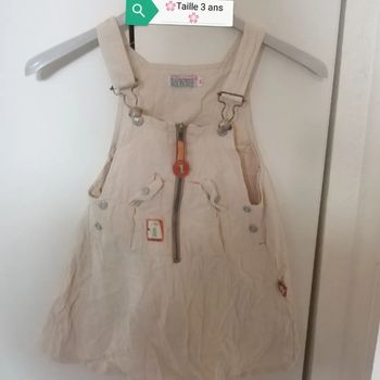 🌸Robe beige à bretelles ajustables Taille 3 ans "La compagnie des petits"