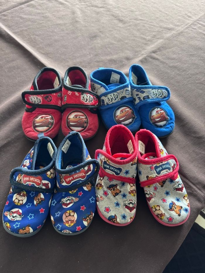 Pantoufles chaussons 23 à choisir à l’unité Cars Pat Patrouille