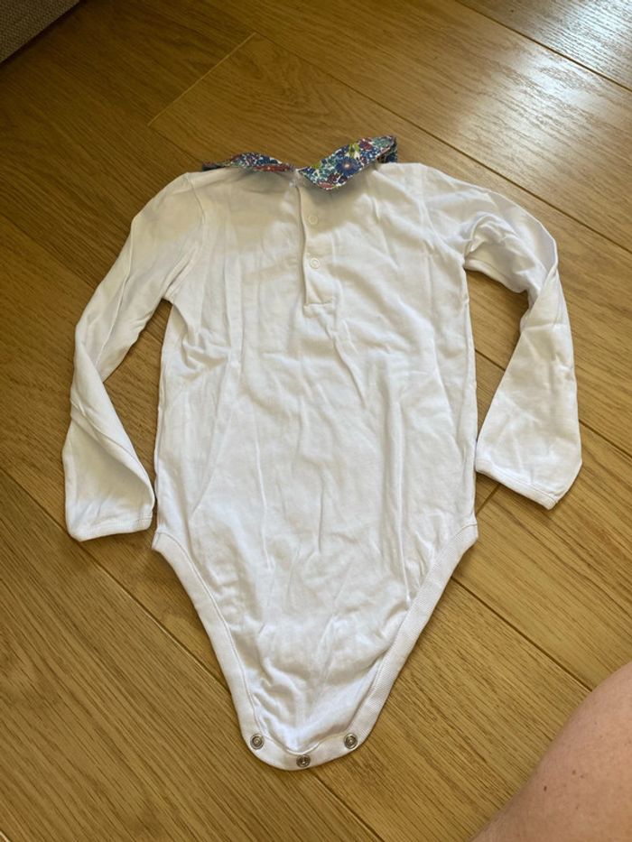 34-36 mois body col liberty Monoprix manches longues - photo numéro 5