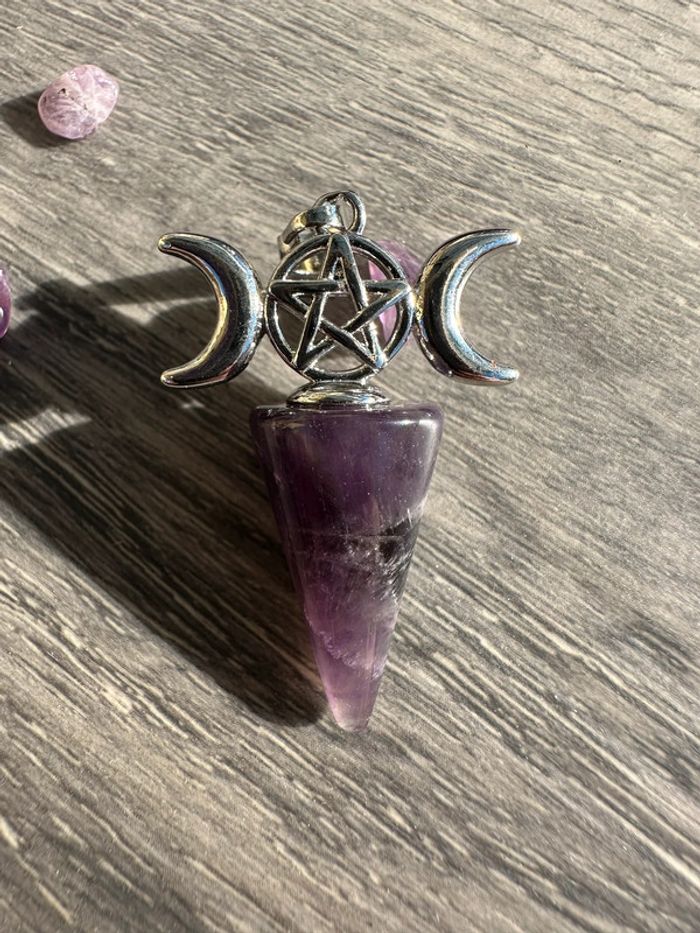 Pendentif en Améthyste véritable de Madascgar - Pierre naturelle - photo numéro 7