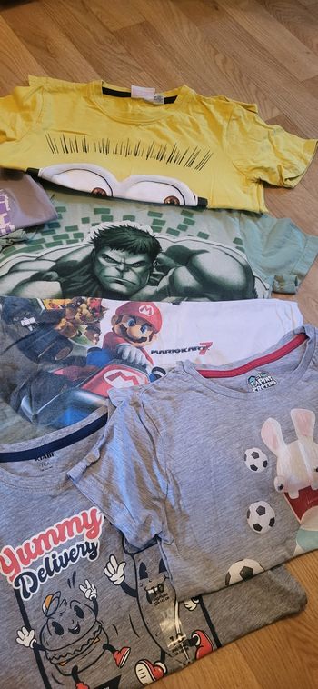 Lot Tee Shirts MC/ML 10 ans Garçon