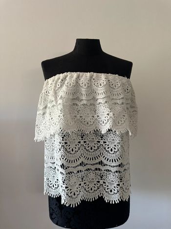 Top dos nu crochet blanc