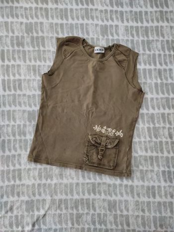 Haut top débardeur Kaki IKKS taille S 36