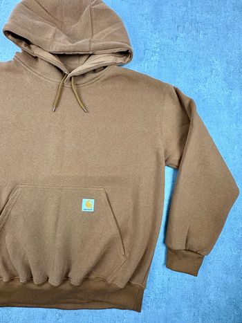 Carharrt Sweat à capuche - hoodie vintage workwear reworked | Taille M | Camel