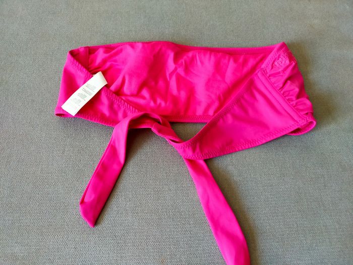 Bikini 2 pièces rose fuchsia à sequins – Haut 85 / Bas 38 – Neuf avec étiquette – Golden Lady - photo numéro 9