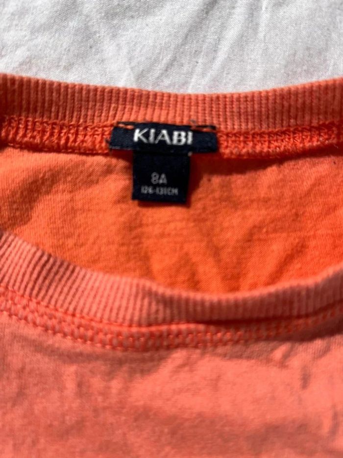 T shirt corail Kiabi taille 8 ans - photo numéro 3