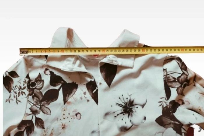 Robe courte manches 3/4 imprimé fleurs taille 36 - photo numéro 7