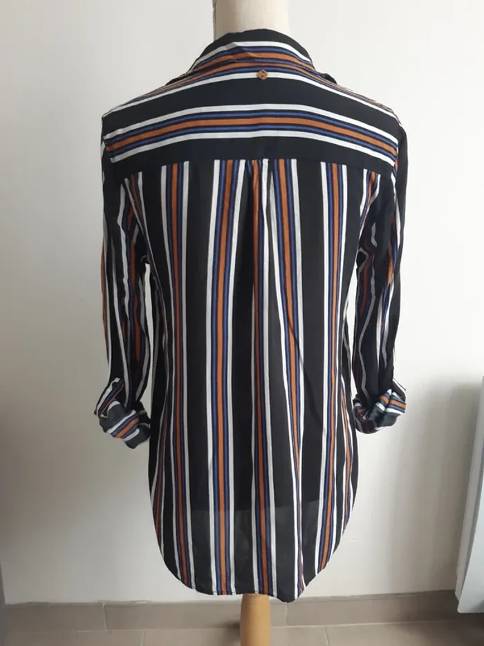 Blouse rayée manches longues Bonobo T38 - photo numéro 6